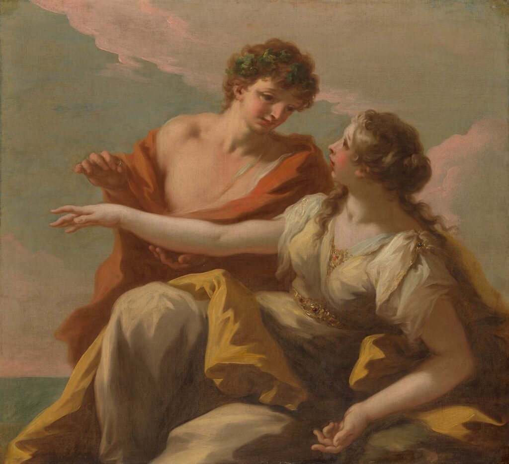 Bacchus and Ariadne by Giovanni Antonio Pellegrini