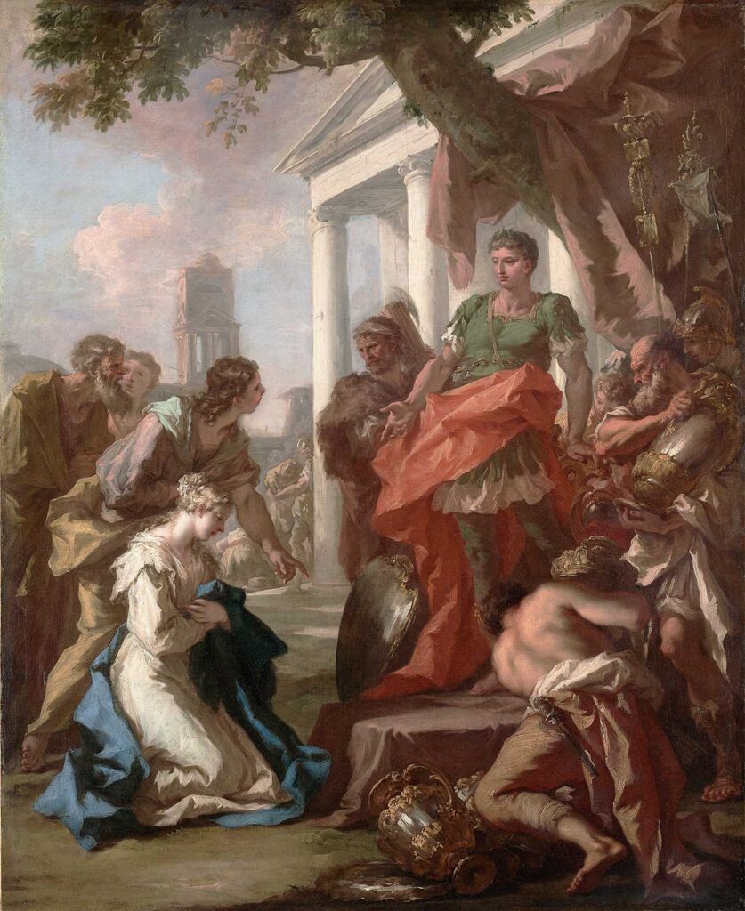 The Continence of Scipio by Giovanni Antonio Pellegrini