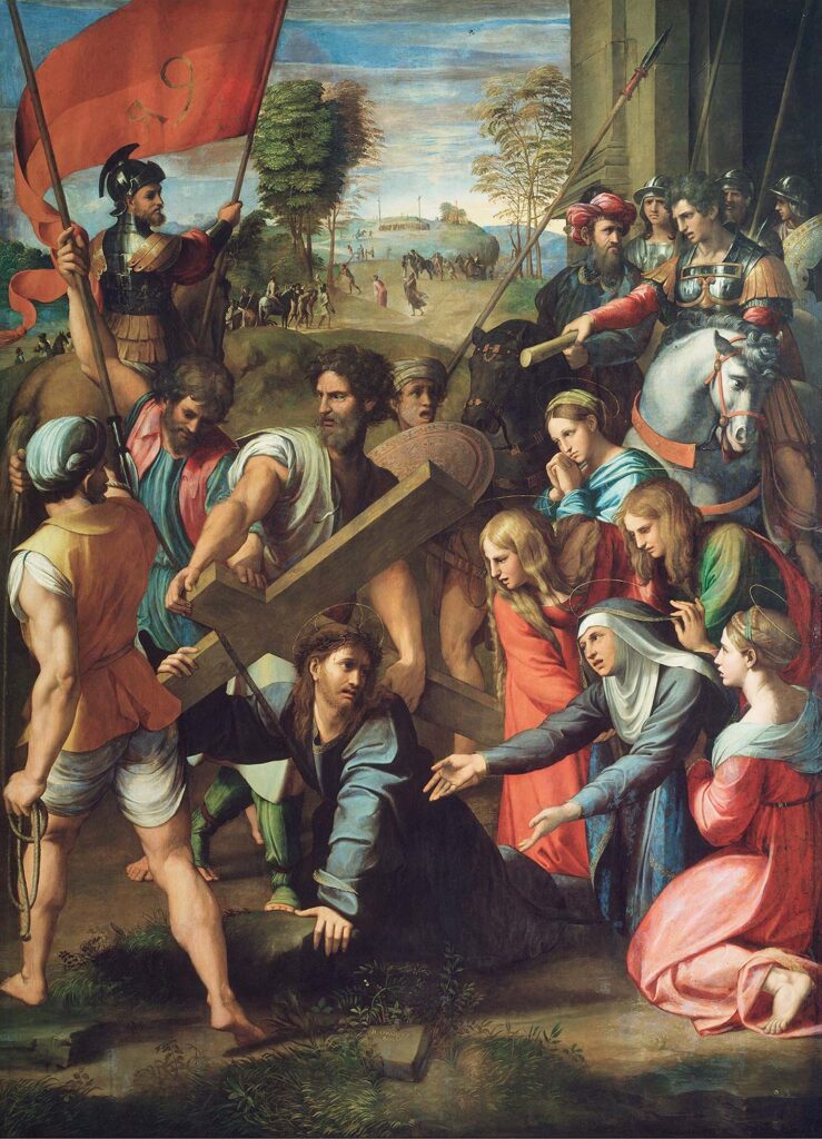 Christ Falling on the Way to Calvary by Raphael