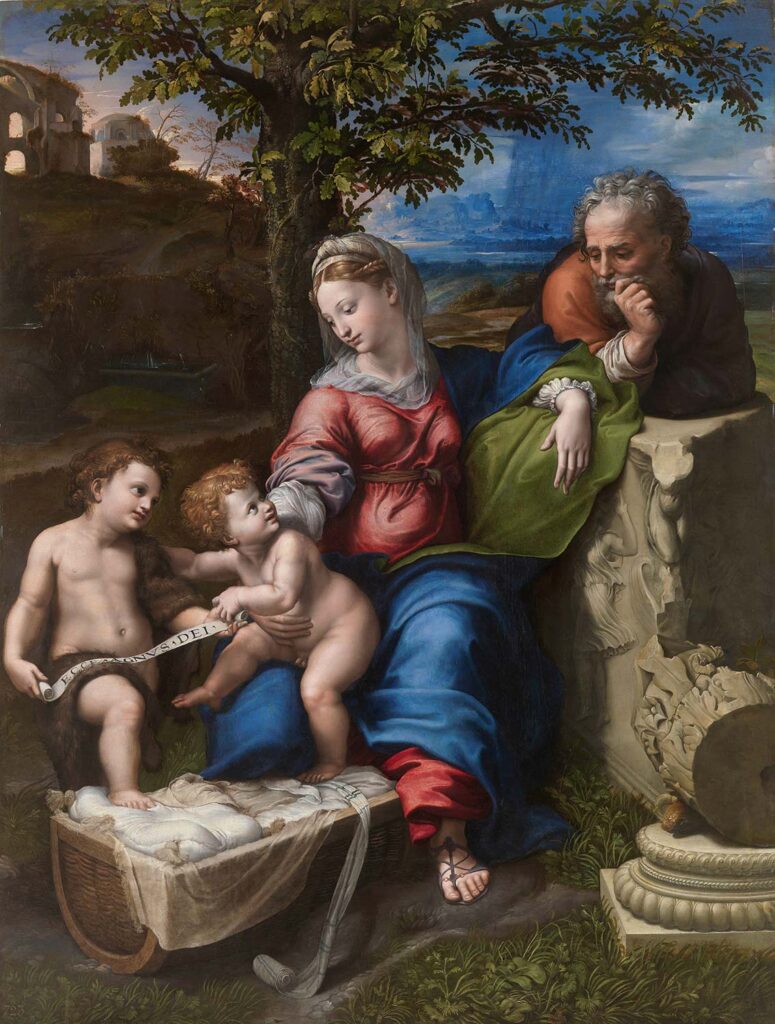 Holy Family under an Oak Tree by Raphael