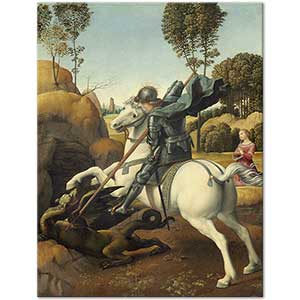 St. George and the Dragon by Raphael