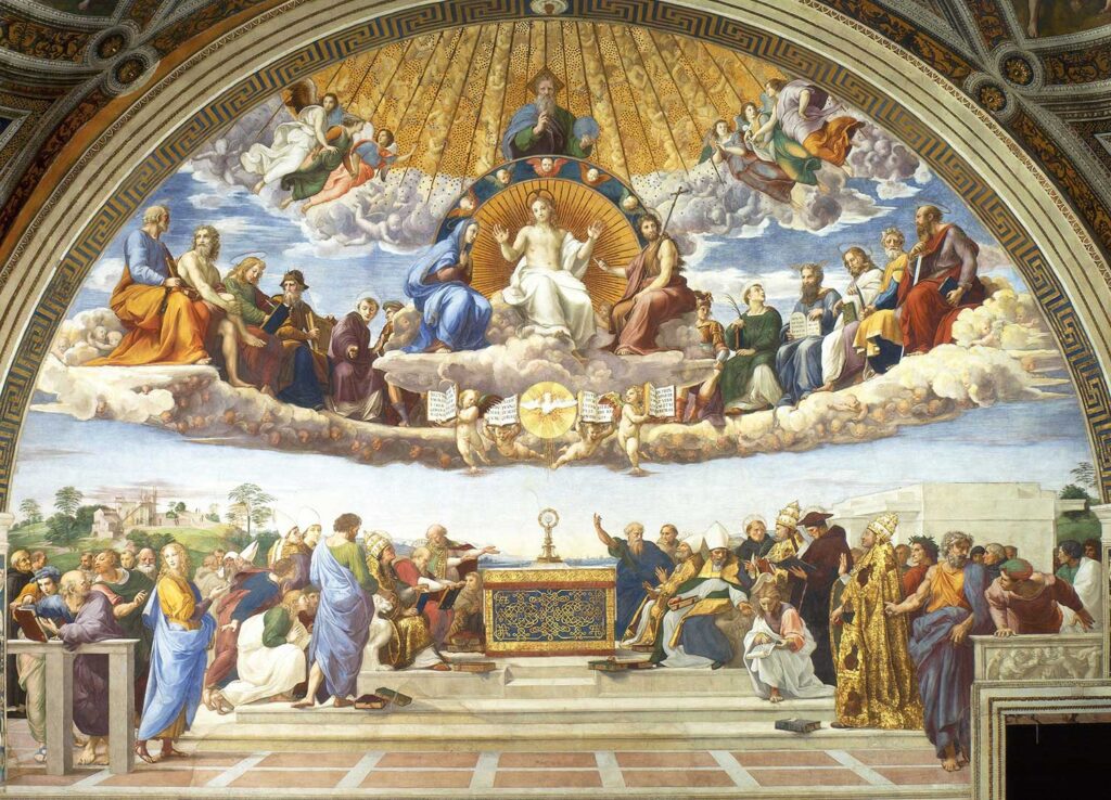 The Disputation of the Holy Sacrament by Raphael