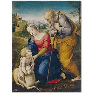 The Holy Family with a Lamb by Raphael