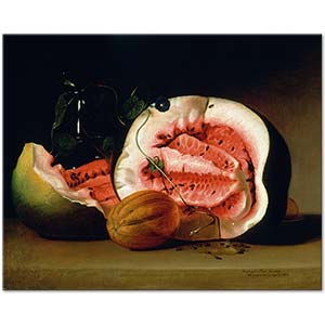 Melons and Morning Glories by Raphaelle Peale