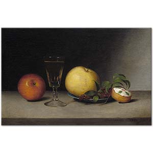 Still Life with Apples Sherry and Tea by Raphaelle Peale