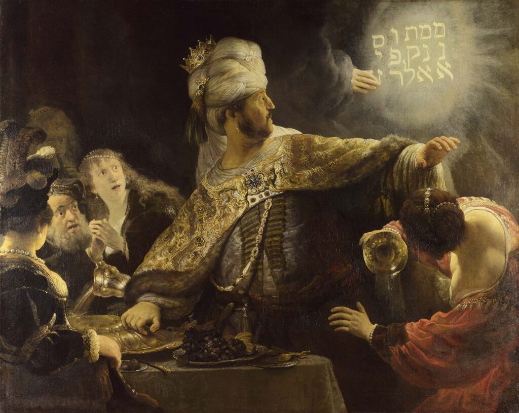 Belshazzar's Feast by Rembrandt van Rijn