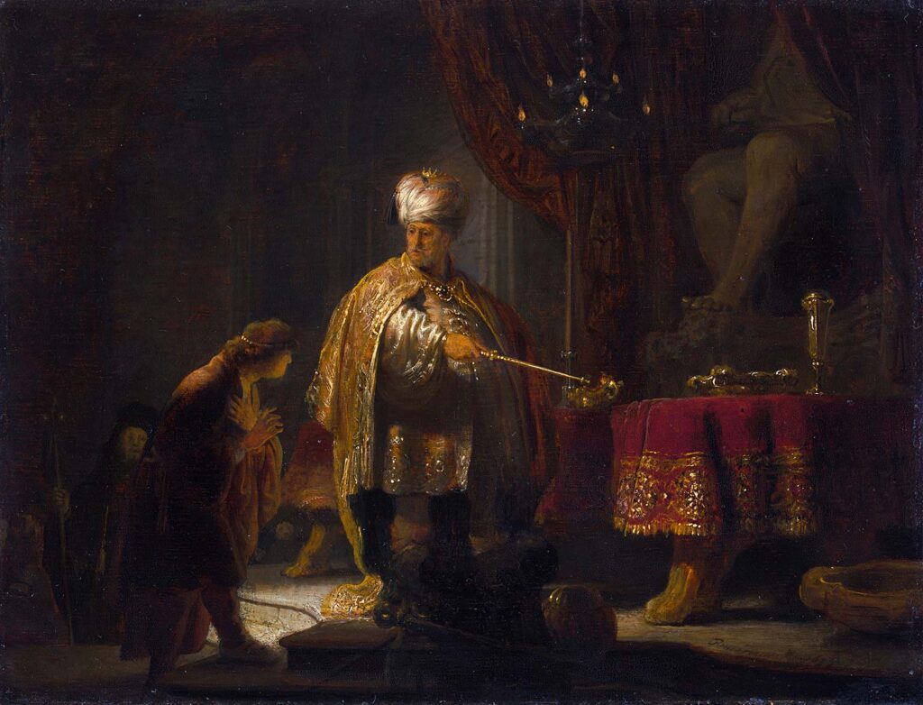 Daniel and Cyrus Before the Idol Bel by Rembrandt van Rijn