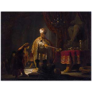 Daniel and Cyrus Before the Idol Bel by Rembrandt