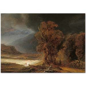 Landscape with the Parable of the Good Samaritan by Rembrandt