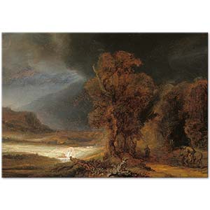 Landscape with the Parable of the Good Samaritan by Rembrandt