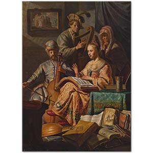 Musical Company by Rembrandt van Rijn