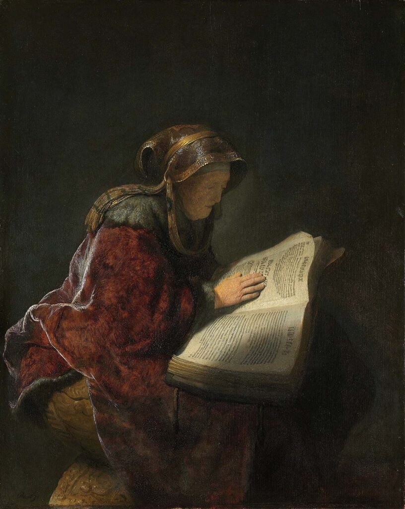 Old Woman Reading by Rembrandt van Rijn