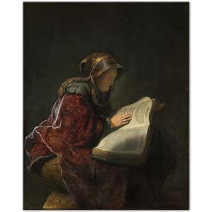 Old Woman Reading by Rembrandt van Rijn