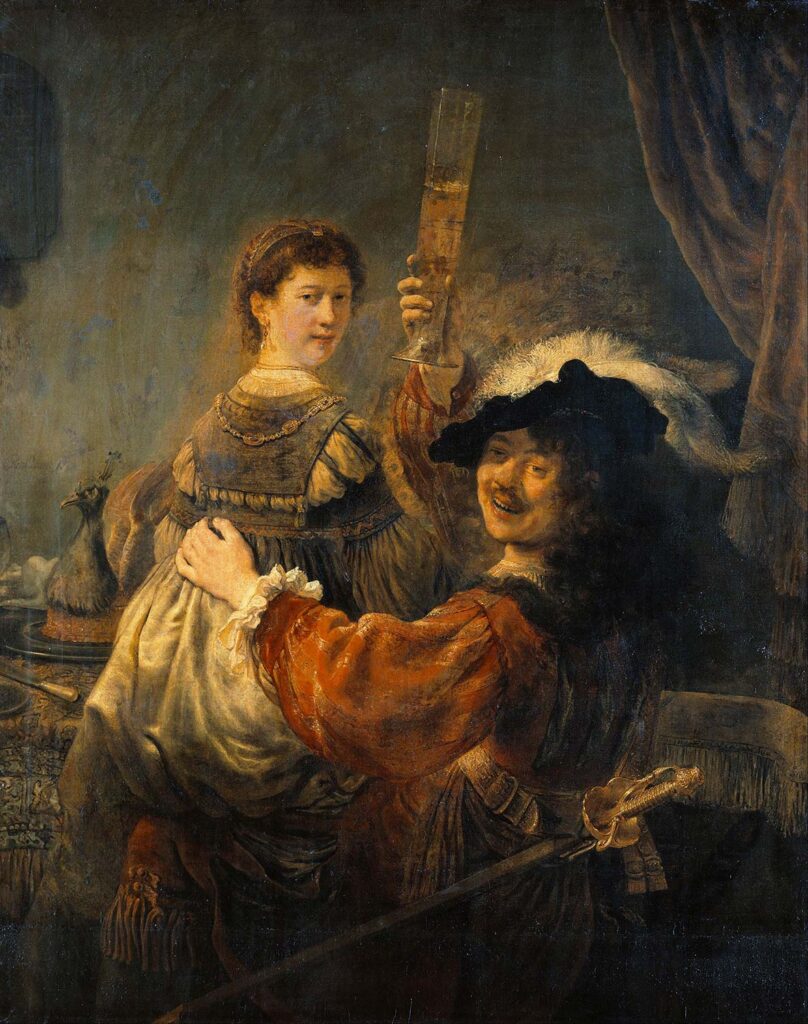 Rembrandt and Saskia in the Scene of the Prodigal Son by Rembrandt