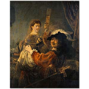 Rembrandt and Saskia in the Scene of the Prodigal Son by Rembrandt