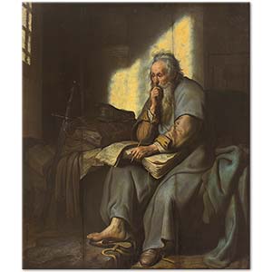 Saint Paul in Prison by Rembrandt