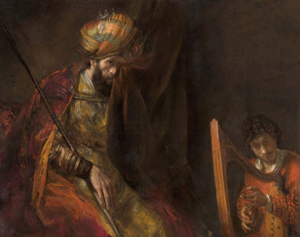 Saul and David by Rembrandt van Rijn