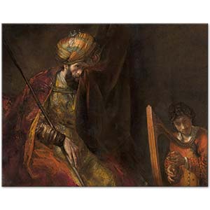 Saul and David by Rembrandt van Rijn