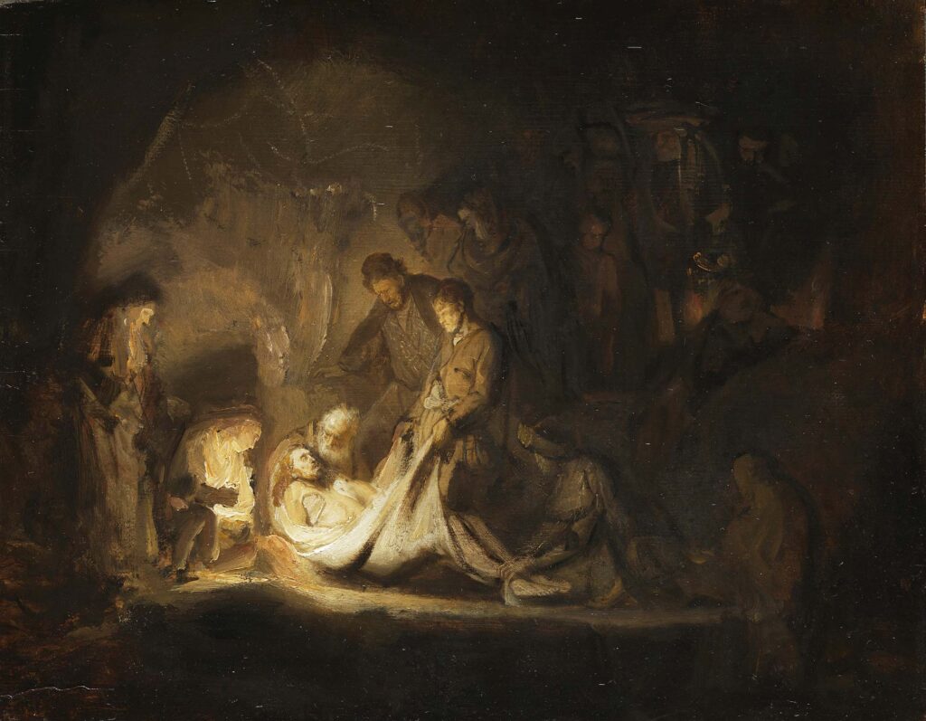 A Sketch for the Entombment by Rembrandt van Rijn