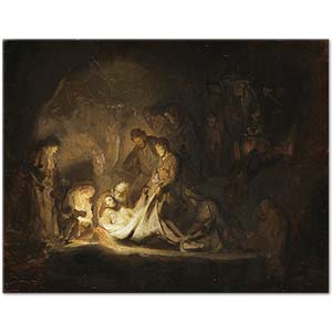 A Sketch for the Entombment by Rembrandt van Rijn