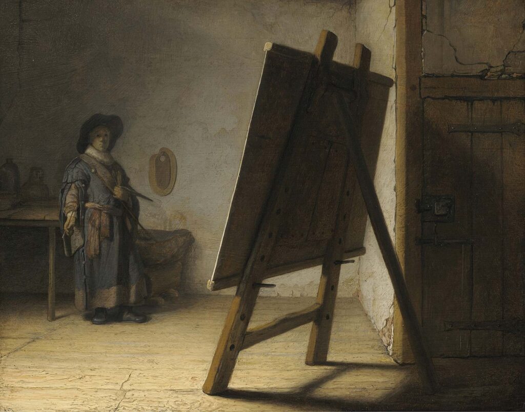 The Artist In His Studio by Rembrandt van Rijn