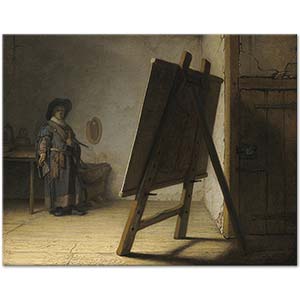 The Artist In His Studio by Rembrandt van Rijn