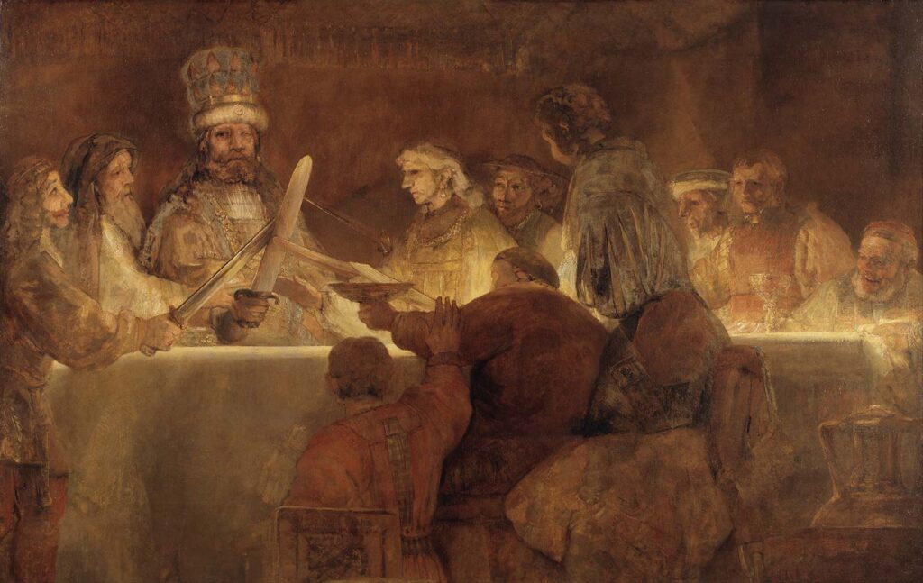 The Conspiracy of Claudius Civilis by Rembrandt