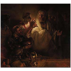 The Denial of St Peter by Rembrandt van Rijn