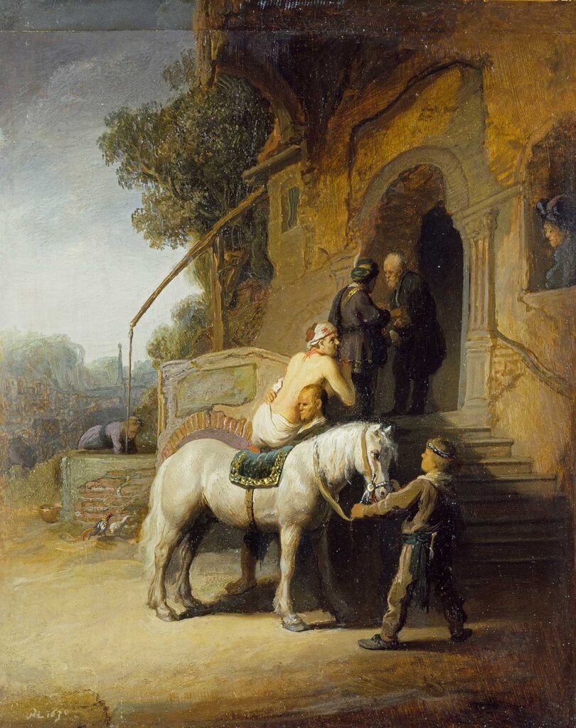 The Good Samaritan by Rembrandt van Rijn