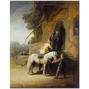 The Good Samaritan by Rembrandt van Rijn