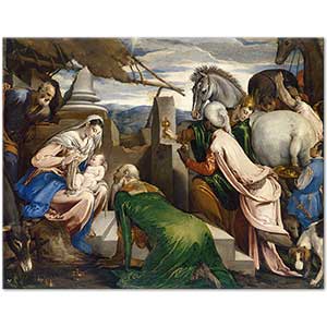 The Adoration of the Magi by Jacopo Bassano