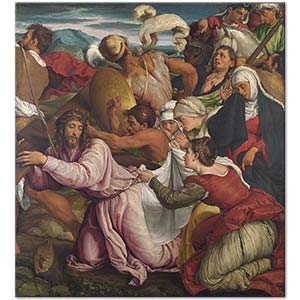 The Way to Calvary by Jacopo Bassano