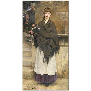 Flower Seller in London by Jules Bastien-Lepage