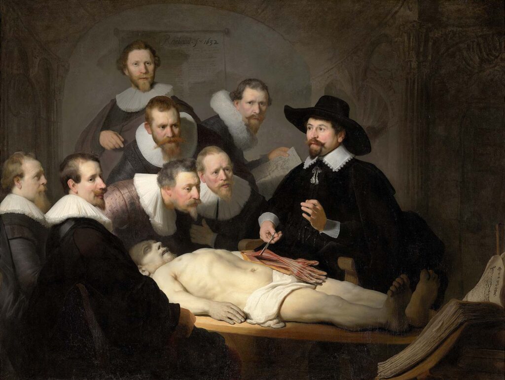 The Anatomy Lesson of Dr Nicolaes Tulp by Rembrandt