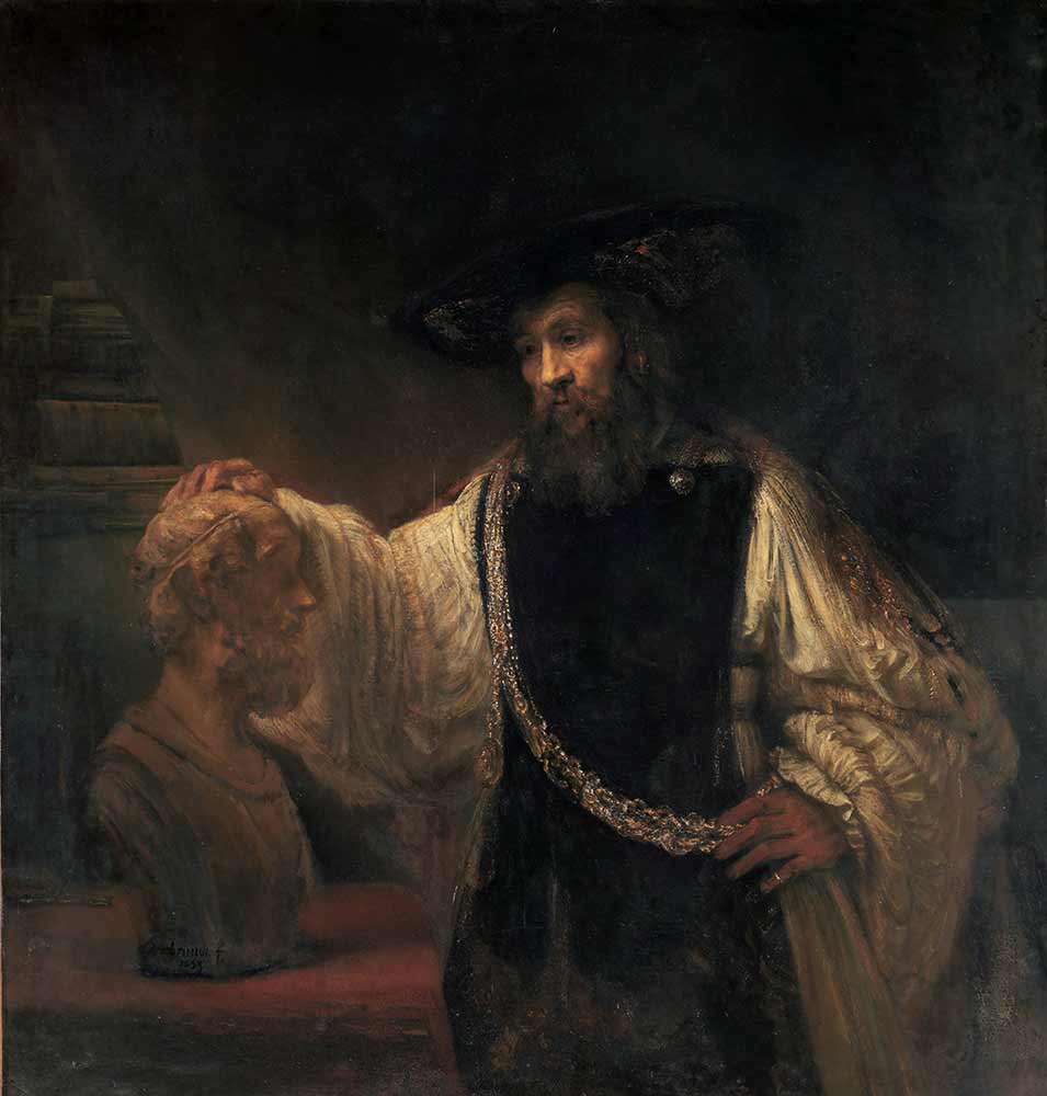 Aristotle with a Bust of Homer by Rembrandt van Rijn