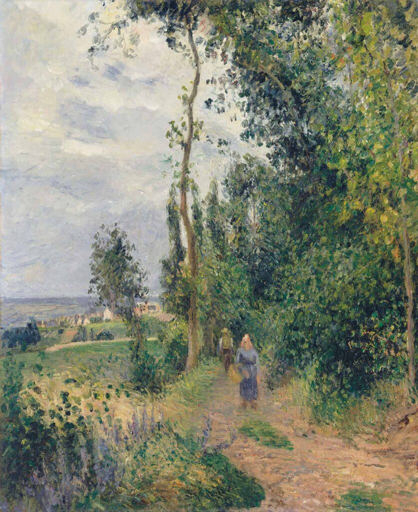 Côte des Grouettes, near Pontoise by Camille Pissarro