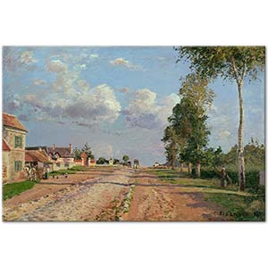 Route de Versailles, Rocquencourt by Camille Pissarro