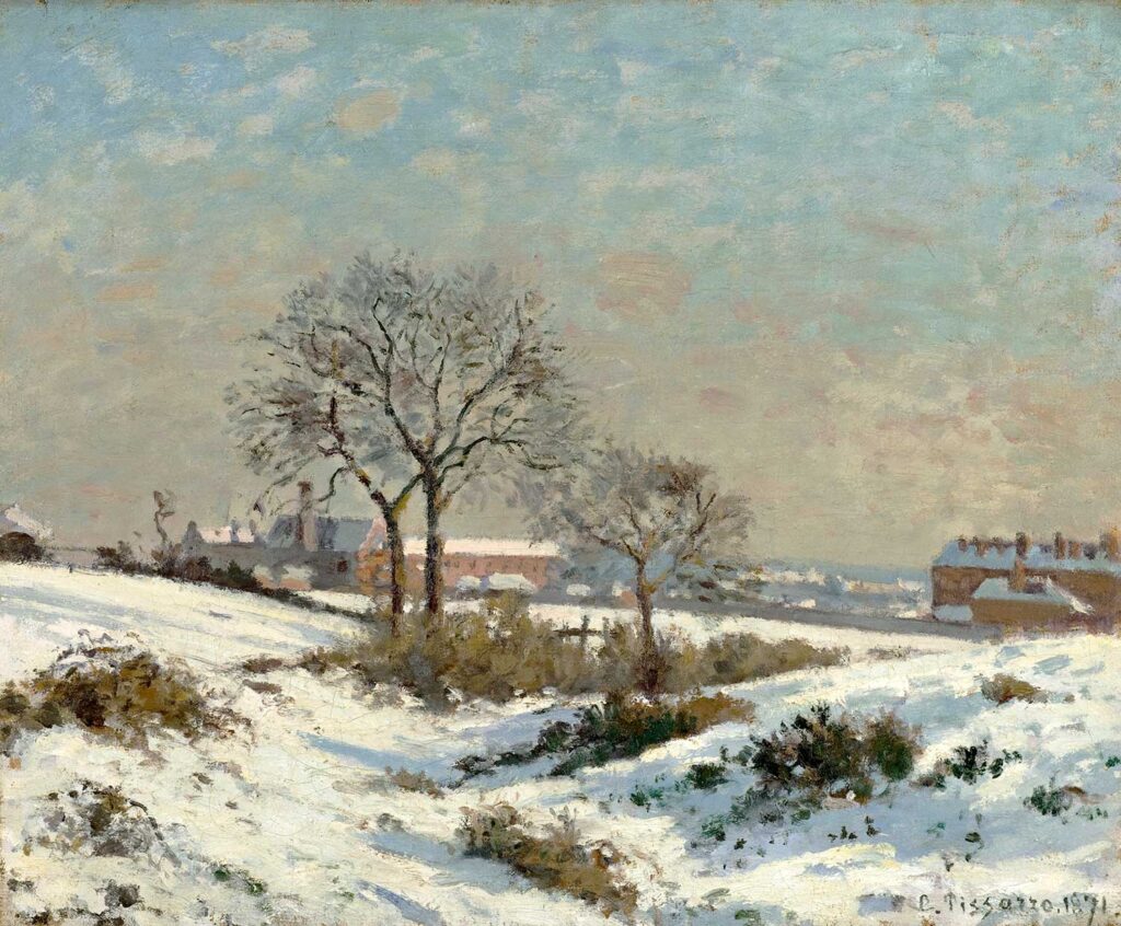 Snowy Landscape at South Norwood by Camille Pissarro