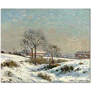 Snowy Landscape at South Norwood by Camille Pissarro