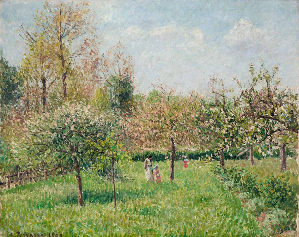 Spring at Eragny by Camille Pissarro