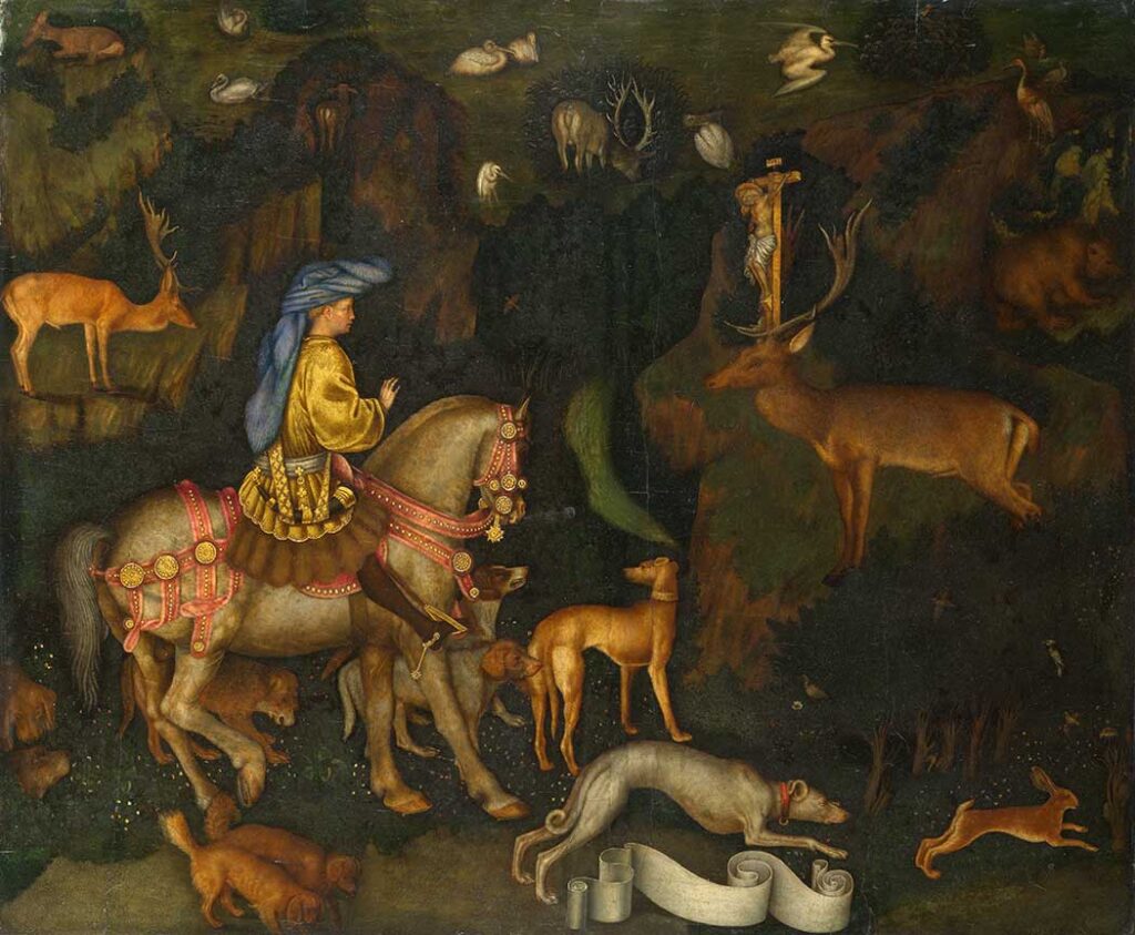 The Vision of Saint Eustace by Pisanello