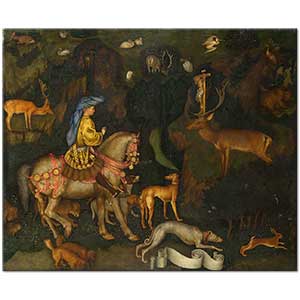The Vision of Saint Eustace by Pisanello