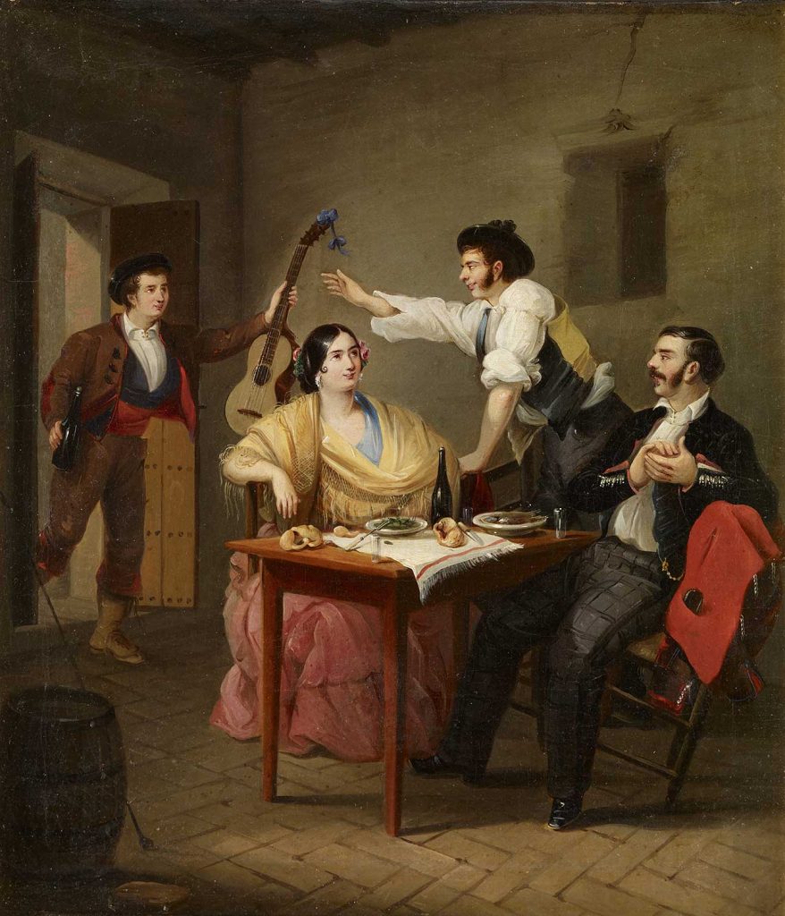 Singing at the Table by Manuel Cabral Aguado Bejarano