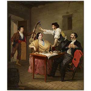 Singing at the Table by Manuel Cabral Aguado Bejarano