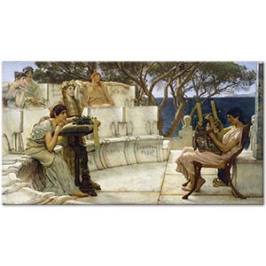 Sappho and Alcaeus by Sir Lawrence Alma-Tadema