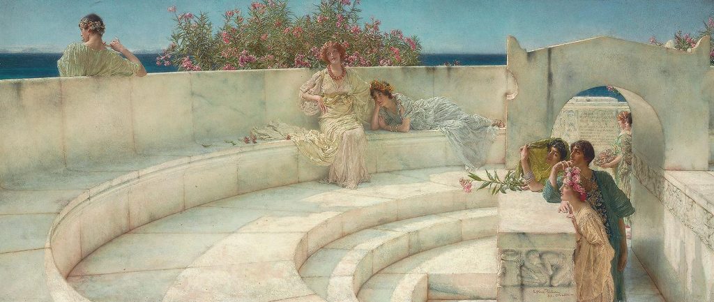 Under the Roof Of Blue Ionian Weather by Sir Lawrence Alma-Tadema