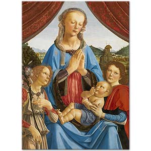 The Virgin and Child with Two Angels by Andrea del Verrocchio