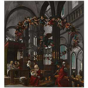 The Birth of the Virgin by Albrecht Altdorfer