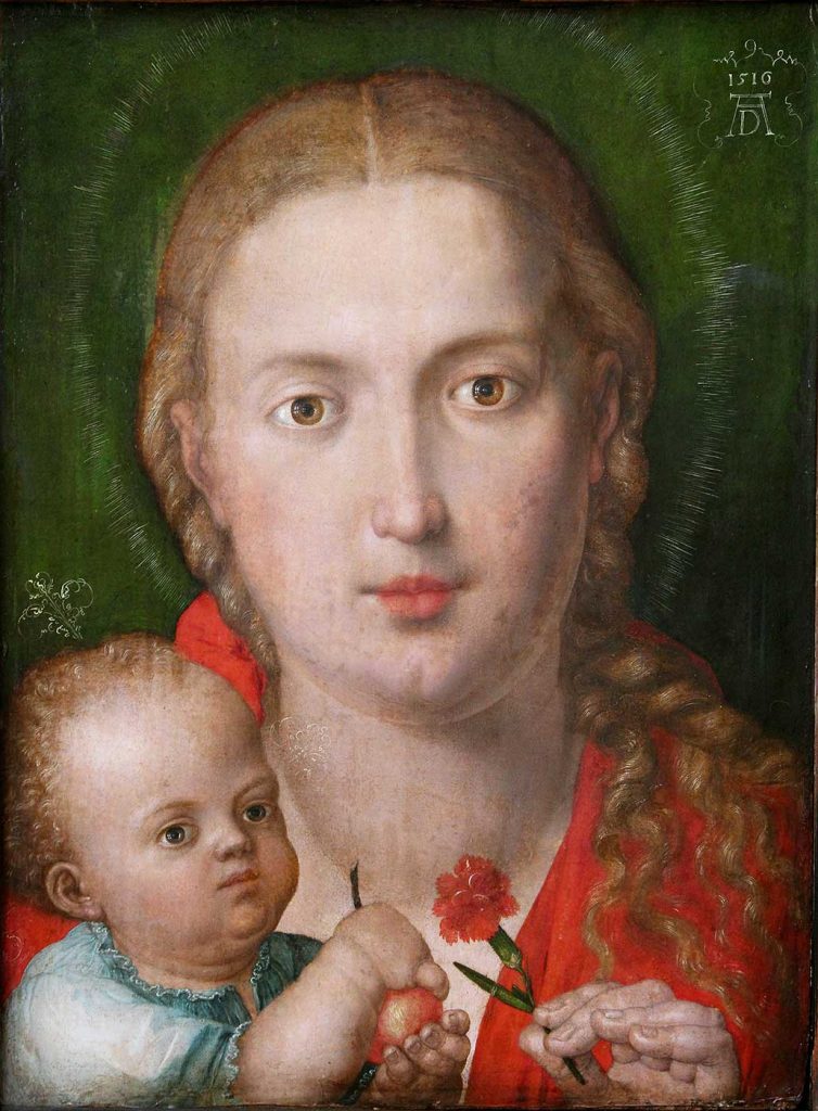 The Virgin Mary with a Carnation by Albrecht Dürer