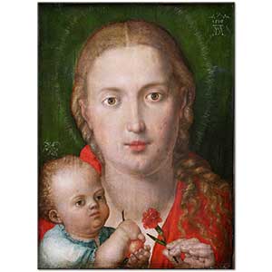 The Virgin Mary with a Carnation by Albrecht Dürer